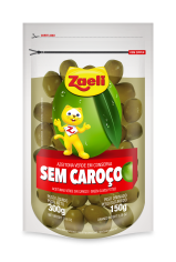 AZEITONA VERDE SEM CAROÇO - POUCH 150g