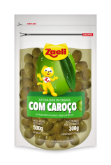 AZEITONA VERDE COM CAROÇO - POUCH 300g