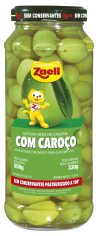 AZEITONA VERDE COM CAROÇO - VIDRO 330g