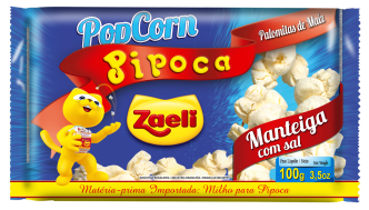 PIPOCA PARA MICRO-ONDAS MANTEIGA 100g