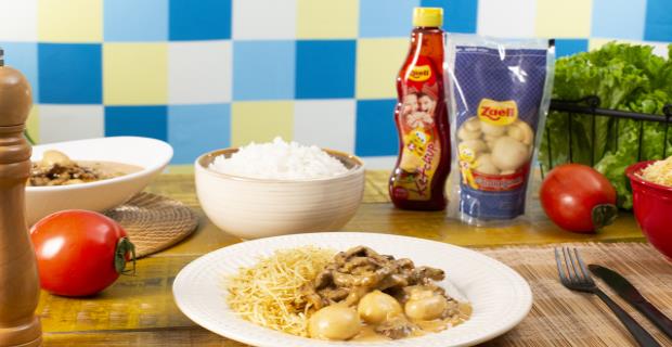 Strogonoff de Alcatra com Ketchup 